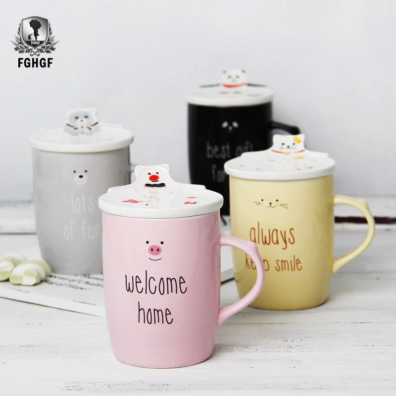 Originality Lovely Cartoon Ceramics Marc Glass Bring Cover Lovers Coffee Cup Office Drink Cup Animal Kitty Cup
Originality Lovely Cartoon Ceramics Marc Glass Bring Cover Lovers Coffee Cup Office Drink Cup Animal Kitty Cup