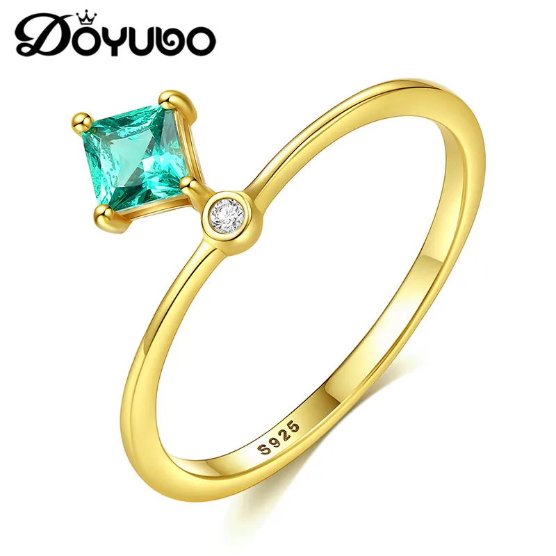 DOYUBO Hot Sale Women Green Squre Semi- Precious Stone Silver Ring Gold Color Sterling Silver Female Rings Wedding Jewelry VB315
DOYUBO Hot Sale Women Green Squre Semi- Precious Stone Silver Ring Gold Color Sterling Silver Female Rings Wedding Jewelry VB315