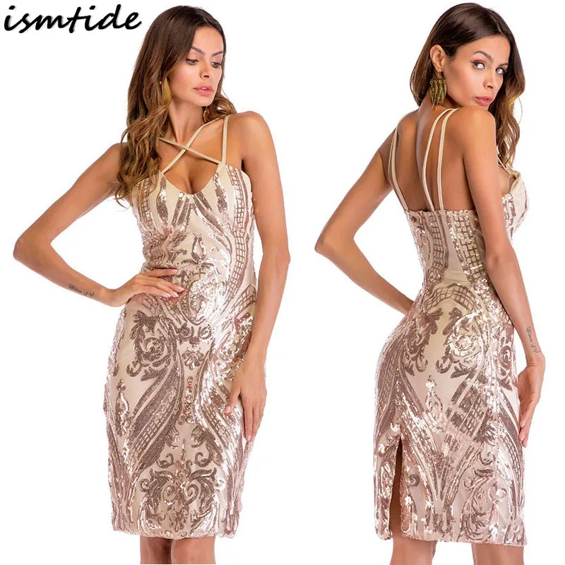 Halter Neck Sequin Dress 2XL 2018 New Golden Dress Women Backless Shinny Sexy Club Party Dresses Knee Length Plus Size Dress
Halter Neck Sequin Dress 2XL 2018 New Golden Dress Women Backless Shinny Sexy Club Party Dresses Knee Length Plus Size Dress