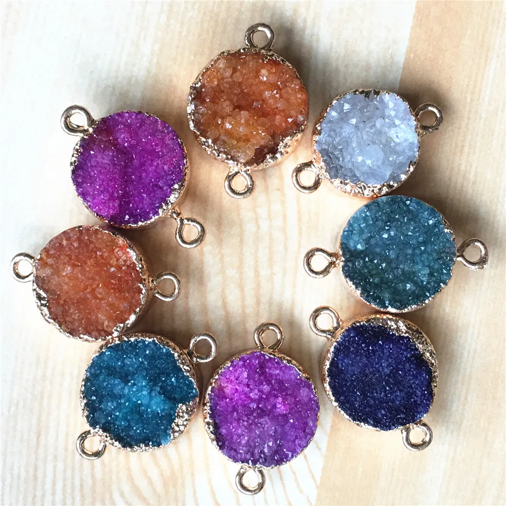 HOT!Fashion Natural Druzys Drusy Agates Onyx Pendants Charm,Stone Carnelian Connector 16x16mm,Mixed Colors Sent At Random 6PCS
HOT!Fashion Natural Druzys Drusy Agates Onyx Pendants Charm,Stone Carnelian Connector 16x16mm,Mixed Colors Sent At Random 6PCS