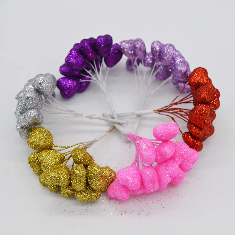 12/36/72/144pcs 2x2cm Glittered Foam Heart Wired Stems Flowers For DIY Hand make Christmas Scrapbooking Festive Party Supplies 8
12/36/72/144pcs 2x2cm Glittered Foam Heart Wired Stems Flowers For DIY Hand make Christmas Scrapbooking Festive Party Supplies 8