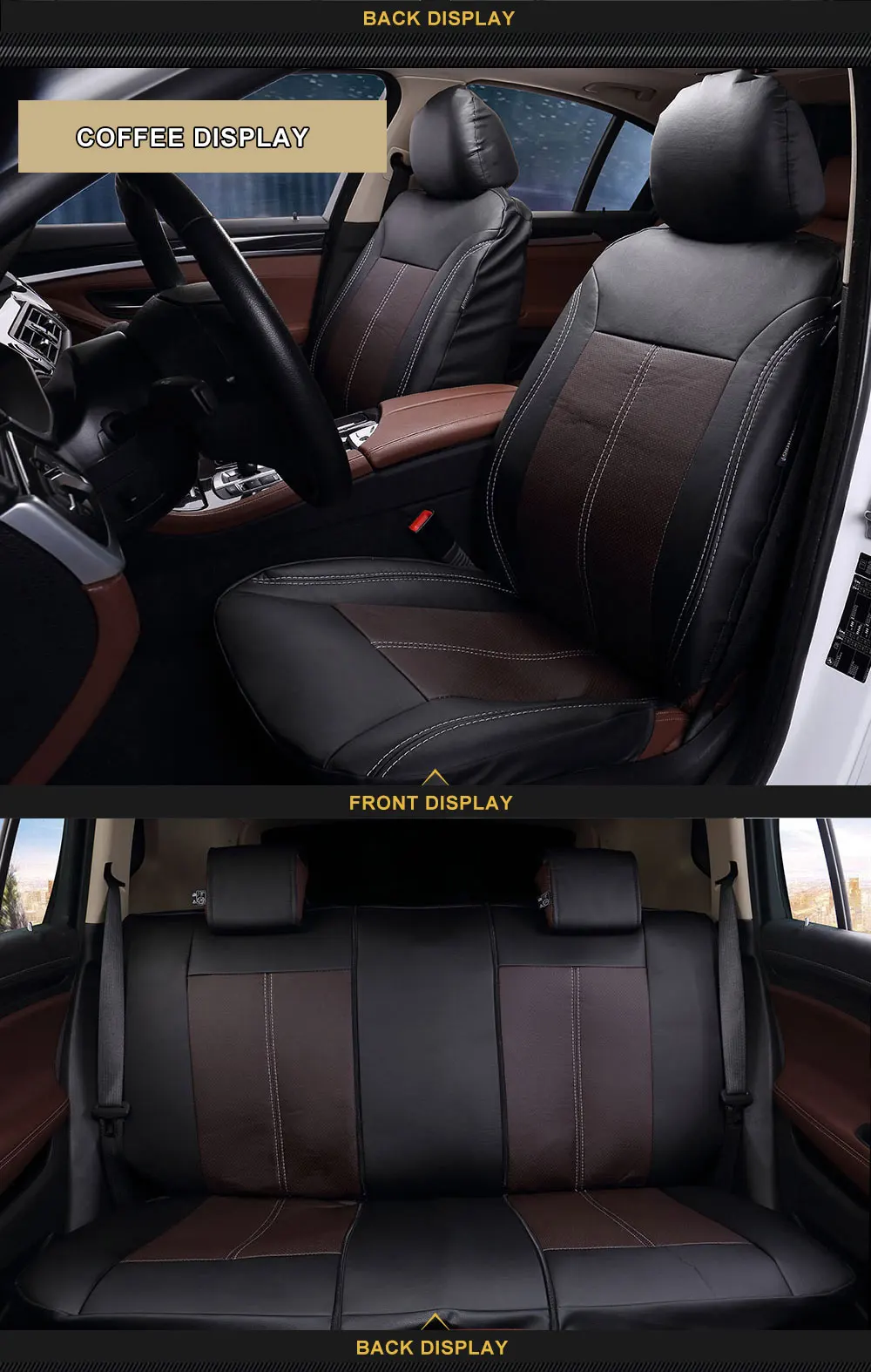 New Luxury PU Leather Auto Universal Car Seat Covers Sadoun.com