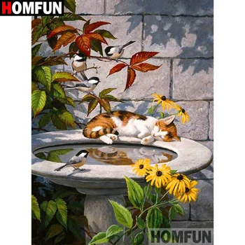 HOMFUN Full Square/Round Drill 5D DIY Diamond Painting "Cat bird flower" 3D Diamond Embroidery Cross Stitch Home Decor A19191
HOMFUN Full Square/Round Drill 5D DIY Diamond Painting "Cat bird flower" 3D Diamond Embroidery Cross Stitch Home Decor A19191