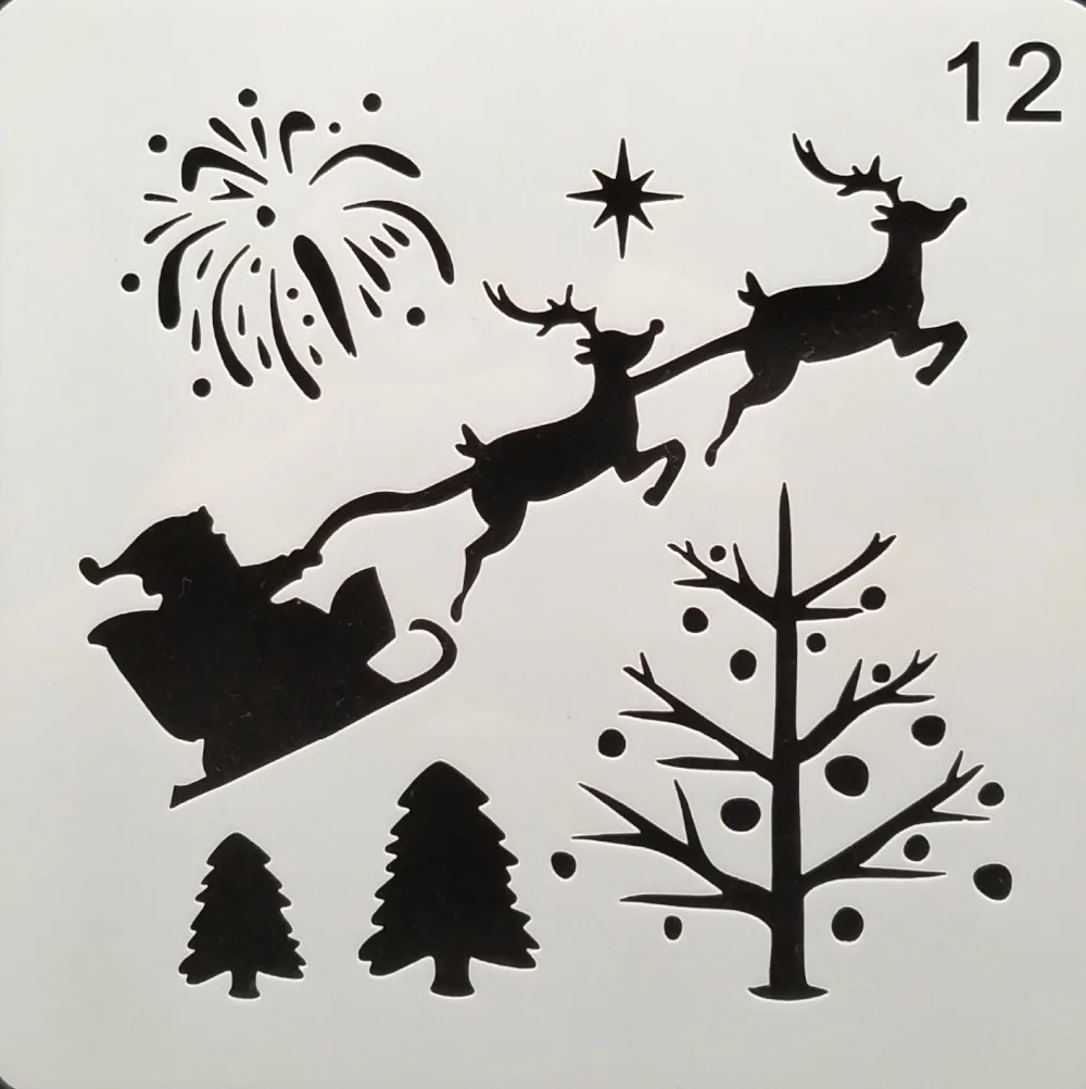 13*13 Deer sled Layering Stencils for Diy scrapbook/photo album Decorative Embossing coloring,painting stencil,home decor
13*13 Deer sled Layering Stencils for Diy scrapbook/photo album Decorative Embossing coloring,painting stencil,home decor