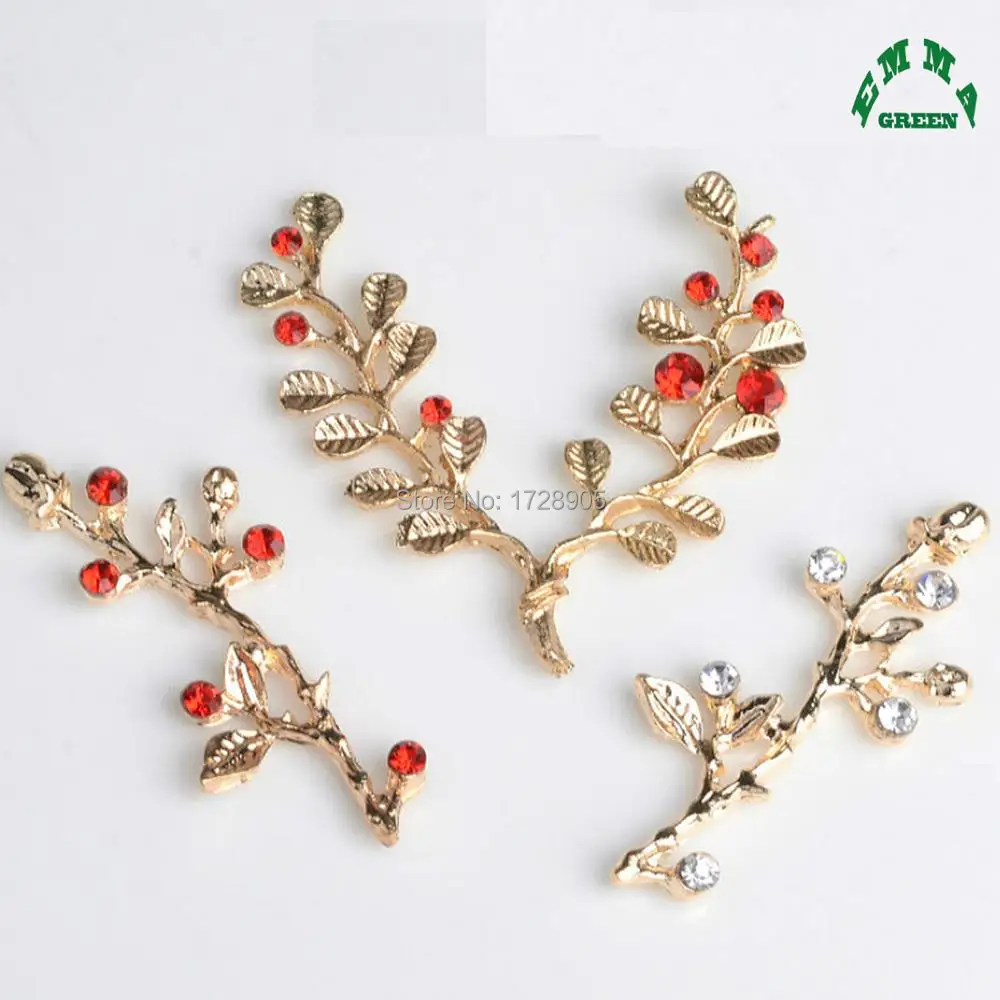 Branch Flower Wraps Cabochon 5pcs Ancient Gold Flatback Metal Embellishments Scrapbooking with Clear Red Crystal for Bridal
Branch Flower Wraps Cabochon 5pcs Ancient Gold Flatback Metal Embellishments Scrapbooking with Clear Red Crystal for Bridal