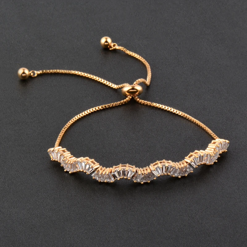 SINLEERY Cubic Zirconia Wave Bracelets Silver Gold Color Crystal Chain Bracelet For Women Bridal Wedding Jewelry CZ073 SSH
SINLEERY Cubic Zirconia Wave Bracelets Silver Gold Color Crystal Chain Bracelet For Women Bridal Wedding Jewelry CZ073 SSH