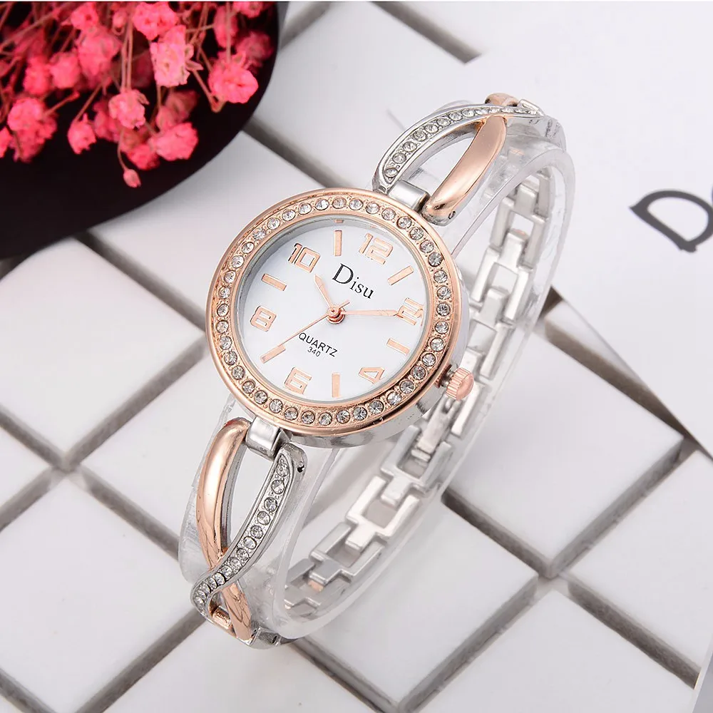 Woman Watch 2018 Montre Femme Rose Gold Plated Women's Elegant Rhinestone Bracelet Fashion Watches Orologio Donna
Woman Watch 2018 Montre Femme Rose Gold Plated Women's Elegant Rhinestone Bracelet Fashion Watches Orologio Donna