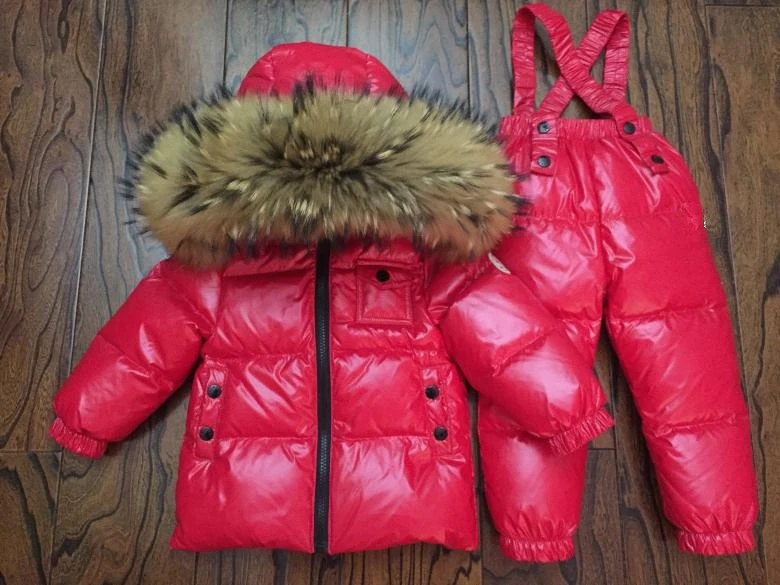Winter Snowsuit Baby Boy 90% duck Down Outdoor Infant Overcoat Raccoon Fur Down Jacket+overalls 2pcs/set red matte for kids
Winter Snowsuit Baby Boy 90% duck Down Outdoor Infant Overcoat Raccoon Fur Down Jacket+overalls 2pcs/set red matte for kids