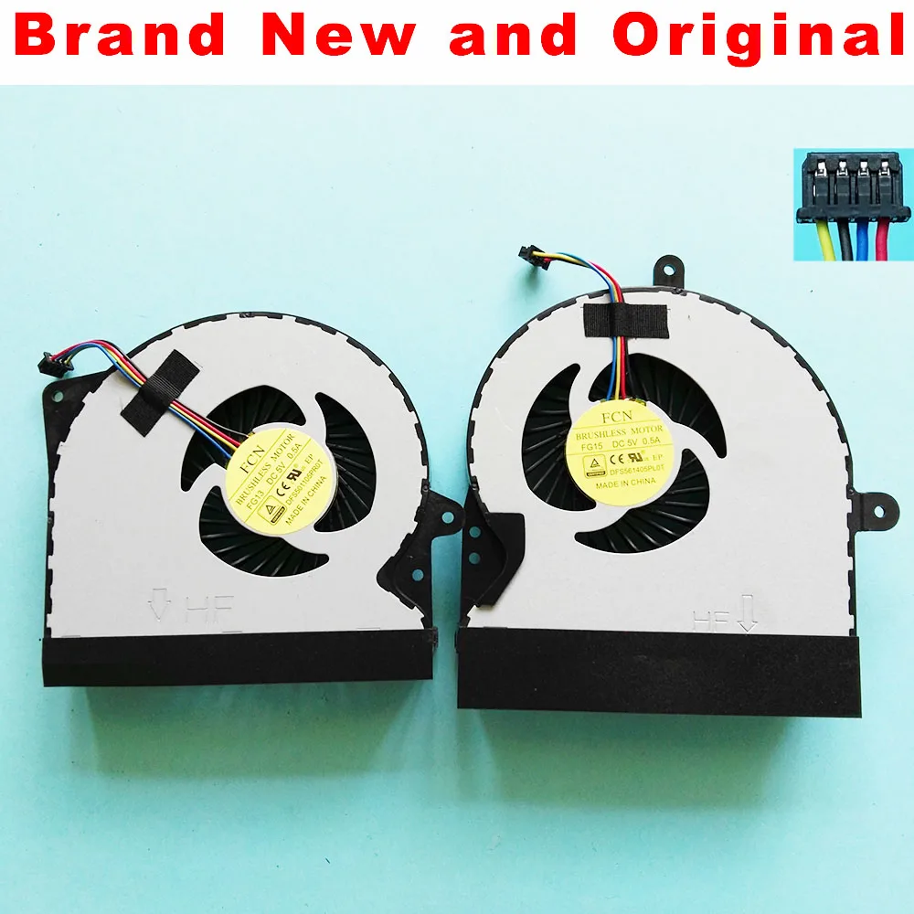 New GPU CPU fan FOR ASUS G751 G751J G751M G751JT G751JY G751JL COOLING FAN COOLER DFS501105PR0T FG13 DFS561405PL0T FG15 5V
New GPU CPU fan FOR ASUS G751 G751J G751M G751JT G751JY G751JL COOLING FAN COOLER DFS501105PR0T FG13 DFS561405PL0T FG15 5V