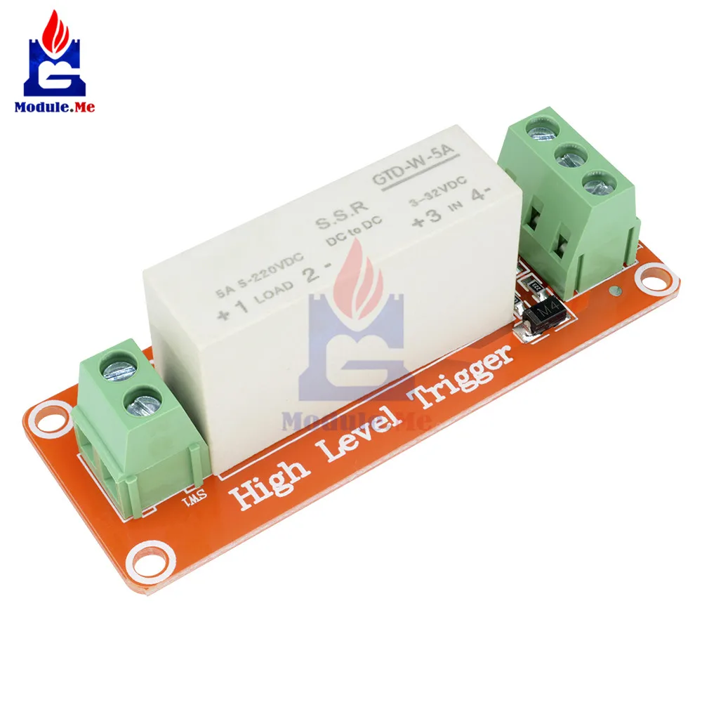 1 Channel DC 5V 220V 5A SSR Solid State Relay Module High Low Level Trigger For Arduino Uno R3 ONE Switching Transistor Board
1 Channel DC 5V 220V 5A SSR Solid State Relay Module High Low Level Trigger For Arduino Uno R3 ONE Switching Transistor Board