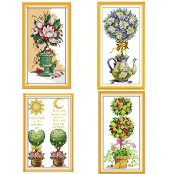 Magnolia Teapot Flowers Paintings Printed On Canva DMC 11CT 14CT Chinese Cross Stitch Patterns Kits Embroidery Needlework Sets
Magnolia Teapot Flowers Paintings Printed On Canva DMC 11CT 14CT Chinese Cross Stitch Patterns Kits Embroidery Needlework Sets