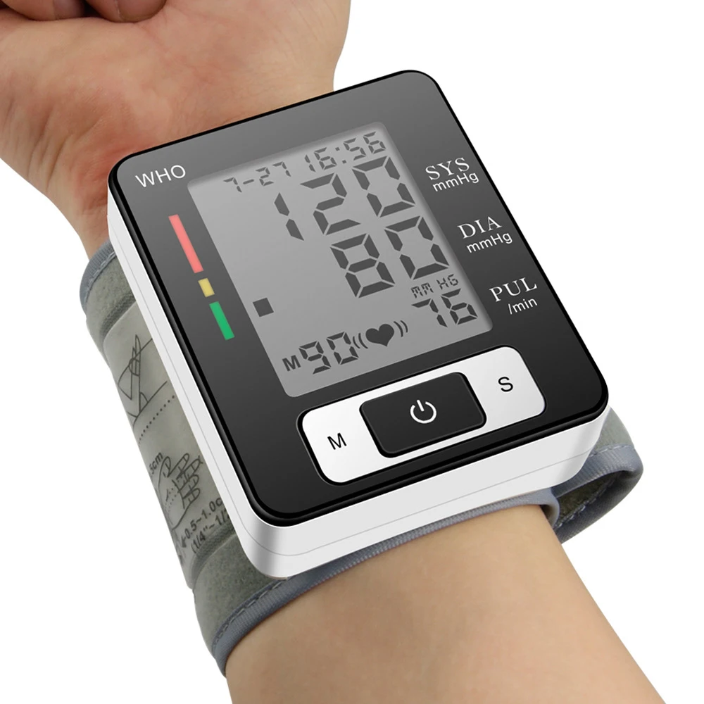 BP Cuff Wrist Sphygmomanometer Blood Presure Meter Monitor Heart Rate Pulse Portable Tonometer
BP Cuff Wrist Sphygmomanometer Blood Presure Meter Monitor Heart Rate Pulse Portable Tonometer
