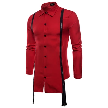 NEW 2020 Autumn Winter Men's double zipper decorated long-sleeve shirt Hair stylist's nightclub Korean trend shirt man shirt
NEW 2020 Autumn Winter Men's double zipper decorated long-sleeve shirt Hair stylist's nightclub Korean trend shirt man shirt
