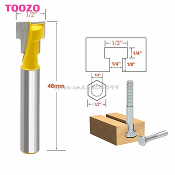 1/2'' T-Slot Cutter Steel Handle Milling Router Bit 1/4'' Shank For Woodworking Drop Ship
1/2'' T-Slot Cutter Steel Handle Milling Router Bit 1/4'' Shank For Woodworking Drop Ship