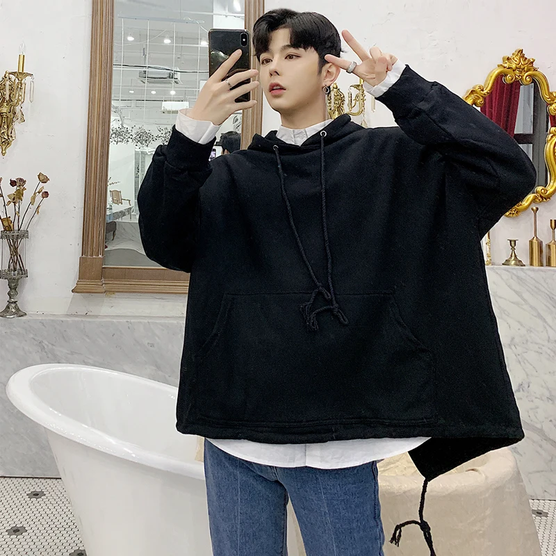 M-2XL!!Spring designer irregular open loose hooded hoodie tide brand men's clothing lazy wind sweater top.
M-2XL!!Spring designer irregular open loose hooded hoodie tide brand men's clothing lazy wind sweater top.