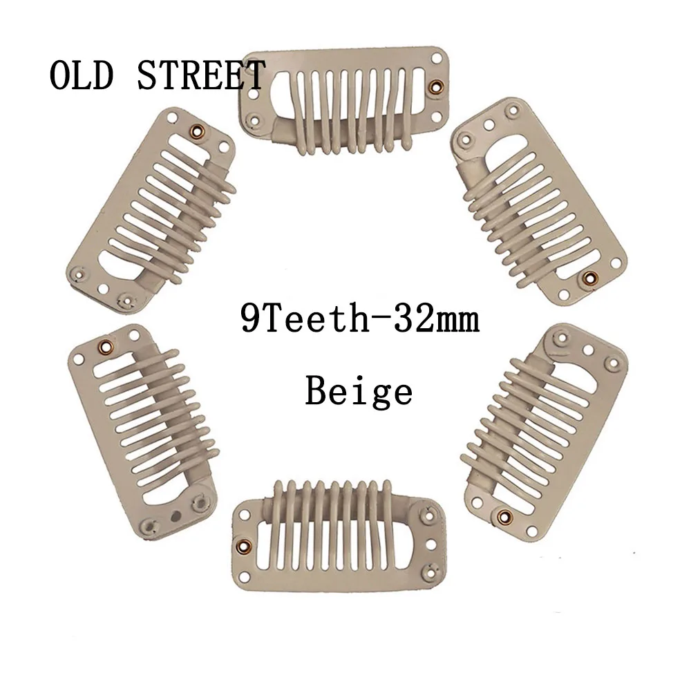10pcs 4 Colors Hair Clips With 9 Teeth 32mm Wig Clips For Women Making Wig And Hair Extensions
10pcs 4 Colors Hair Clips With 9 Teeth 32mm Wig Clips For Women Making Wig And Hair Extensions