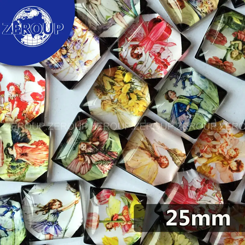 ZEROUP 20pcs/lot 25mm clear square glass cabochon The Girl with Brandished Wings pattern mixed color fit cameo base setting
ZEROUP 20pcs/lot 25mm clear square glass cabochon The Girl with Brandished Wings pattern mixed color fit cameo base setting