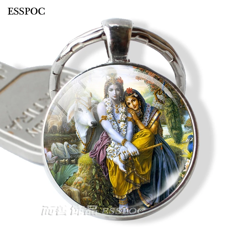 Goddess Krishna Key Chain Buddhism Jewelery Amulet Charm Keyring Keychain Glass Dome Pendant for Him or Her
Goddess Krishna Key Chain Buddhism Jewelery Amulet Charm Keyring Keychain Glass Dome Pendant for Him or Her
