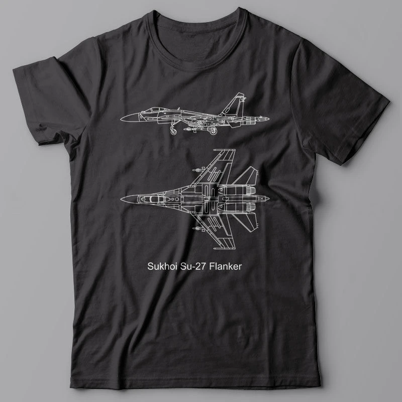 Quality Tops Hipster Tees Military T-Shirt Russian Plane Fighter - Sukhoi Su 27 Flanker Blueprint F16 F22Custom T Shirt Printing
Quality Tops Hipster Tees Military T-Shirt Russian Plane Fighter - Sukhoi Su 27 Flanker Blueprint F16 F22Custom T Shirt Printing