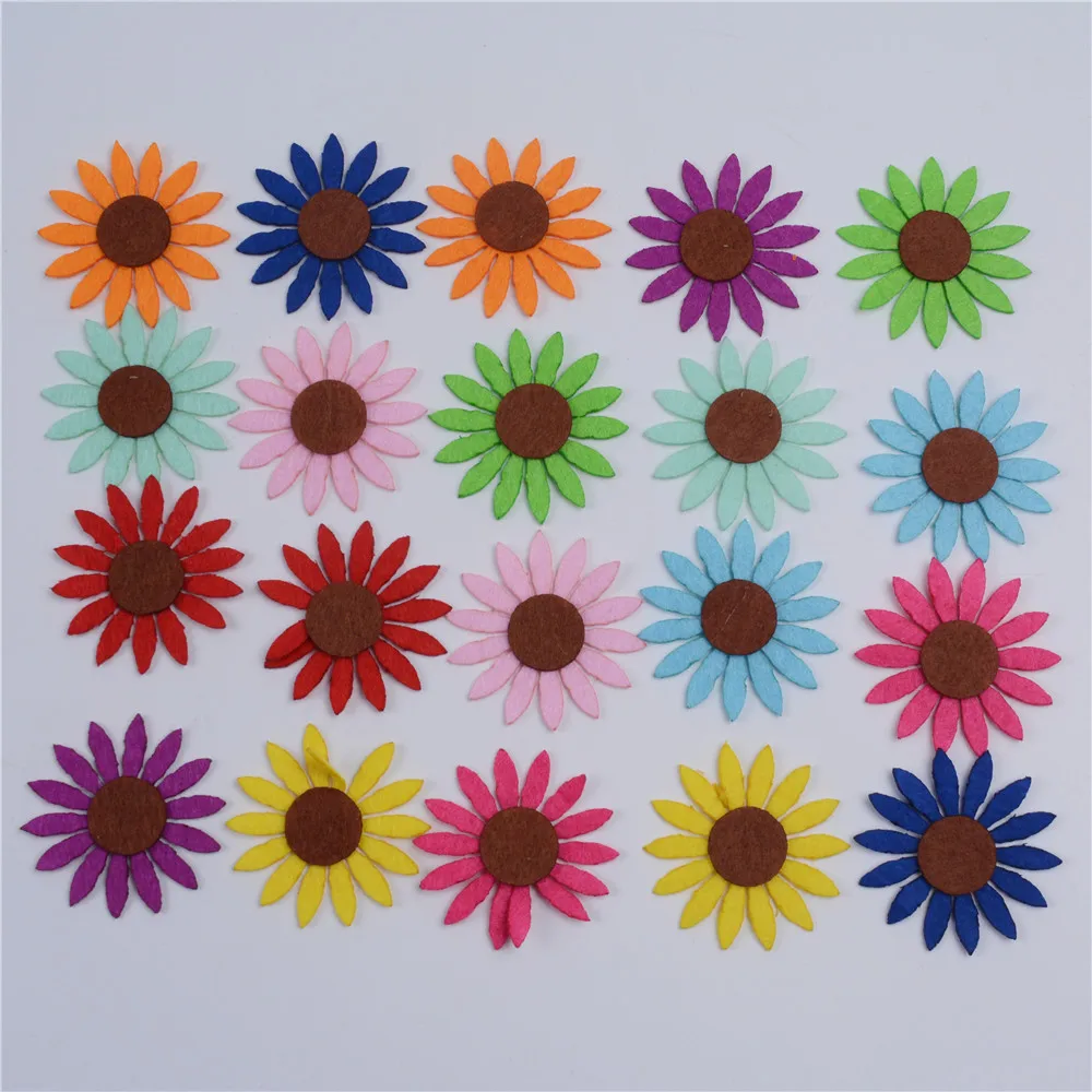 20pcs/pack Random Mixed Color Sunflower Shape Felt Cloth Polyester Fabrics Felt Fabric For DIY Mix Non-woven Sewing Craft
20pcs/pack Random Mixed Color Sunflower Shape Felt Cloth Polyester Fabrics Felt Fabric For DIY Mix Non-woven Sewing Craft