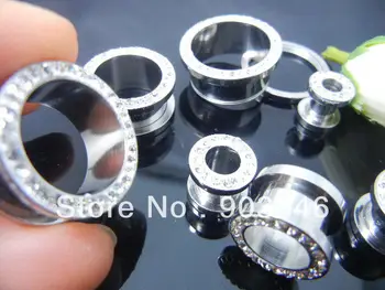 Free Shippment Lot 50pcs New Arrived Body Jewelry Flesh tunnel Crystal Gems Gauge Ear Tunnels Earlet Screw ON
Free Shippment Lot 50pcs New Arrived Body Jewelry Flesh tunnel Crystal Gems Gauge Ear Tunnels Earlet Screw ON