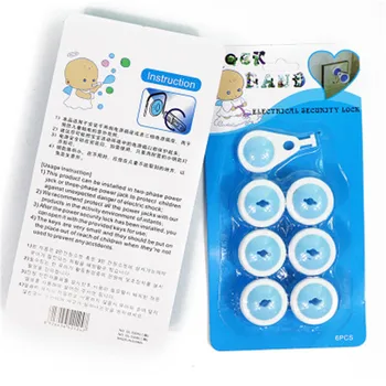 Children Power Socket 6Pcs/Set EU Electrical Outlet Kid Safety Guard Protection Anti Electric Shock Plugs Protector Rotate Cover
Children Power Socket 6Pcs/Set EU Electrical Outlet Kid Safety Guard Protection Anti Electric Shock Plugs Protector Rotate Cover