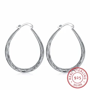 Lekani Fish Patterns Oval Big Creole Hoop Earrings For Women 925 Sterling Silver Earring European Brand Fine Jewelry Gifts
Lekani Fish Patterns Oval Big Creole Hoop Earrings For Women 925 Sterling Silver Earring European Brand Fine Jewelry Gifts