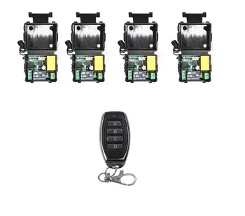 AC 220V 220 V 1CH RF Wireless Remote Control Switch 433MHz 4 Receivers + 4 Transmitters For led lamp
AC 220V 220 V 1CH RF Wireless Remote Control Switch 433MHz 4 Receivers + 4 Transmitters For led lamp