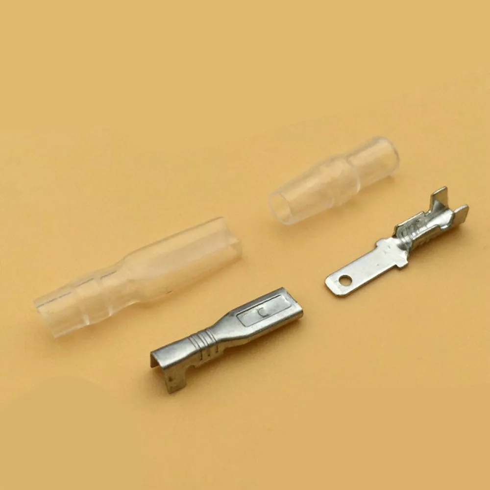 50Sets(200pcs) 2.8 /4.8 /6.3 Female + Male Spade Connector Terminal with Insulating Sleeves (200pcs)
50Sets(200pcs) 2.8 /4.8 /6.3 Female + Male Spade Connector Terminal with Insulating Sleeves (200pcs)