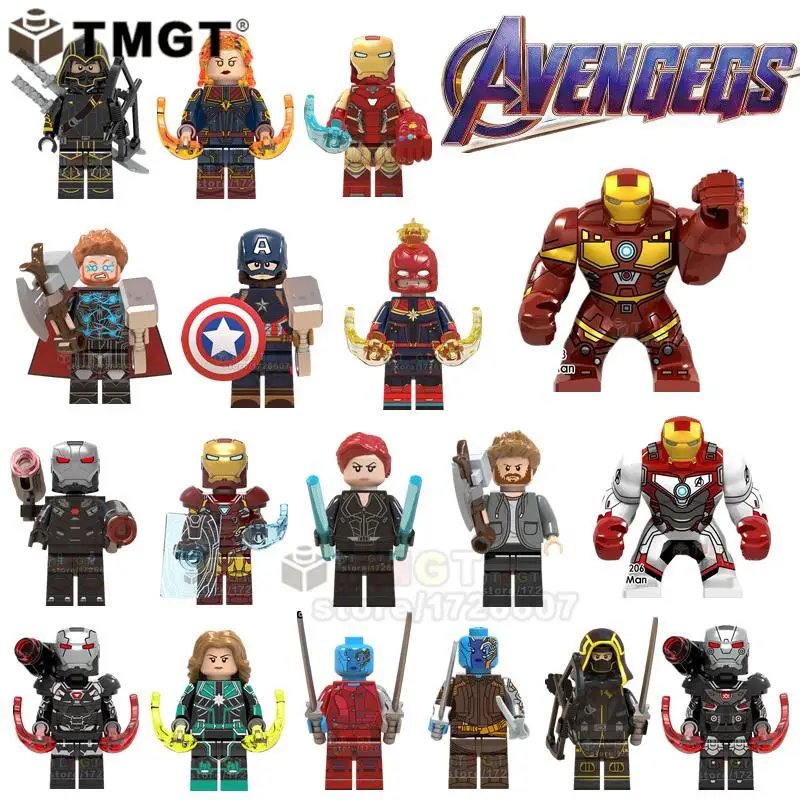 Single Endgame Thor Iron Man Captain America Big Spiderman Gauntlet Building Blocks Toys For Children
Single Endgame Thor Iron Man Captain America Big Spiderman Gauntlet Building Blocks Toys For Children