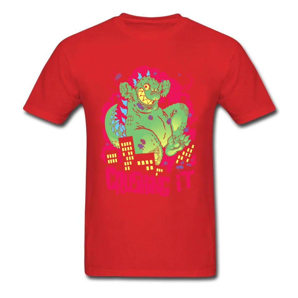 crushing it 11167 100% Cotton Tees for Men Printing T-shirts Customized Cheap Round Collar Tee Shirts Short Sleeve crushing it 11167 red