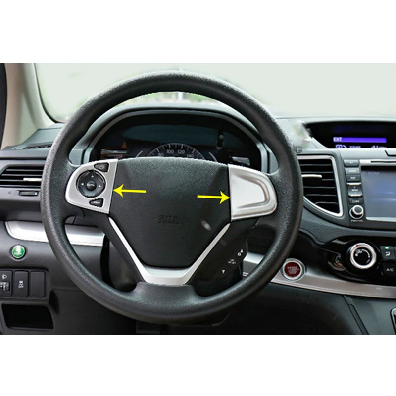 For Honda CRV CR-V 2012-2016 ABS Plastic Chrome Car Steering wheel Button frame Cover Trim sticker Car Styling Accessories 2pcs
For Honda CRV CR-V 2012-2016 ABS Plastic Chrome Car Steering wheel Button frame Cover Trim sticker Car Styling Accessories 2pcs