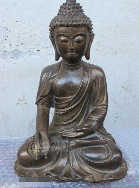 006903 12" Tibetan old Bronze chan sect Sakyamuni Buddha Budda Amitabha Statue
006903 12" Tibetan old Bronze chan sect Sakyamuni Buddha Budda Amitabha Statue