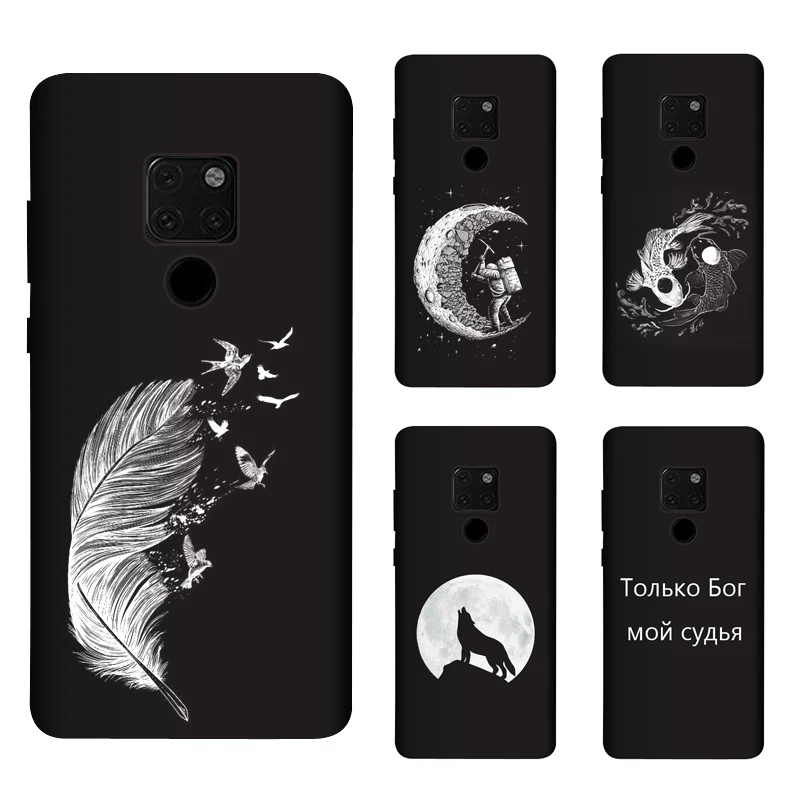 Мягкий Силиконовый ТПУ 6 53 дюйма для Huawei Mate 20 чехол Матовые чехлы телефонов с