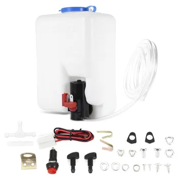 New Washer Tank Pump Bottle Kit Universal Windshield Wiper Systems Quality Reservoir
New Washer Tank Pump Bottle Kit Universal Windshield Wiper Systems Quality Reservoir