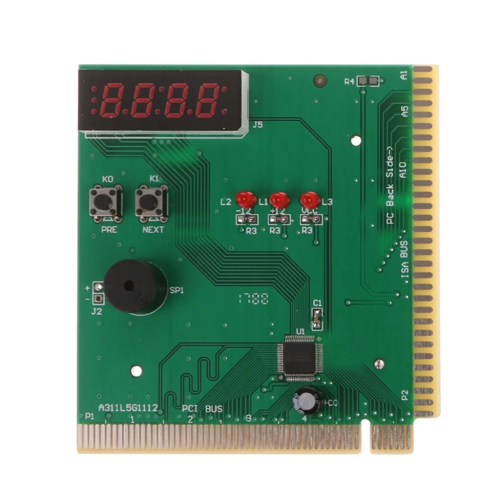 1Pc PCI & ISA Main Motherboard Analyzer Diagnostic Card Display 4-Digit Computer Debug Post Cards Tester High Quality C26
1Pc PCI & ISA Main Motherboard Analyzer Diagnostic Card Display 4-Digit Computer Debug Post Cards Tester High Quality C26