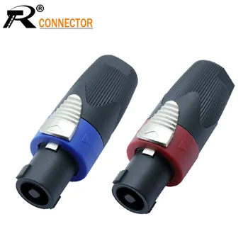12pcs Speaker Powercon connector NL4FX Speakon 4 Pole Plug Male Professional audio power plug Red&Blue
12pcs Speaker Powercon connector NL4FX Speakon 4 Pole Plug Male Professional audio power plug Red&Blue