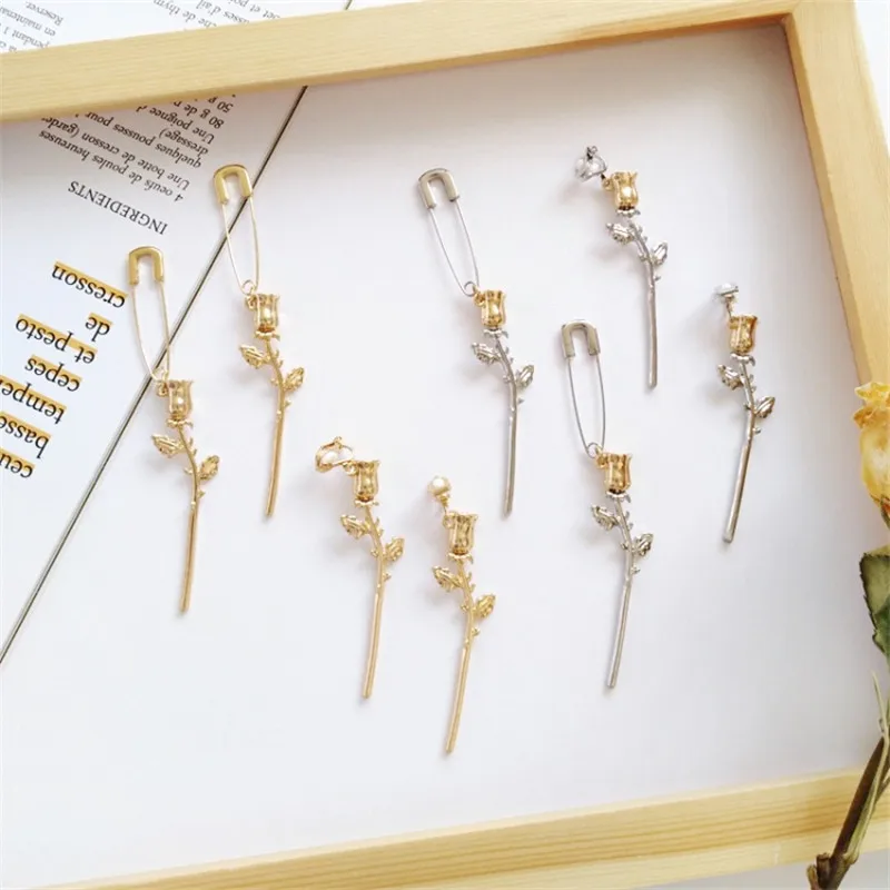 XEDZ Creative Korean Personality A Rose Earrings Wild Temperament Flowers Fashion Ladies Ear Clip Jewelry Gift
XEDZ Creative Korean Personality A Rose Earrings Wild Temperament Flowers Fashion Ladies Ear Clip Jewelry Gift
