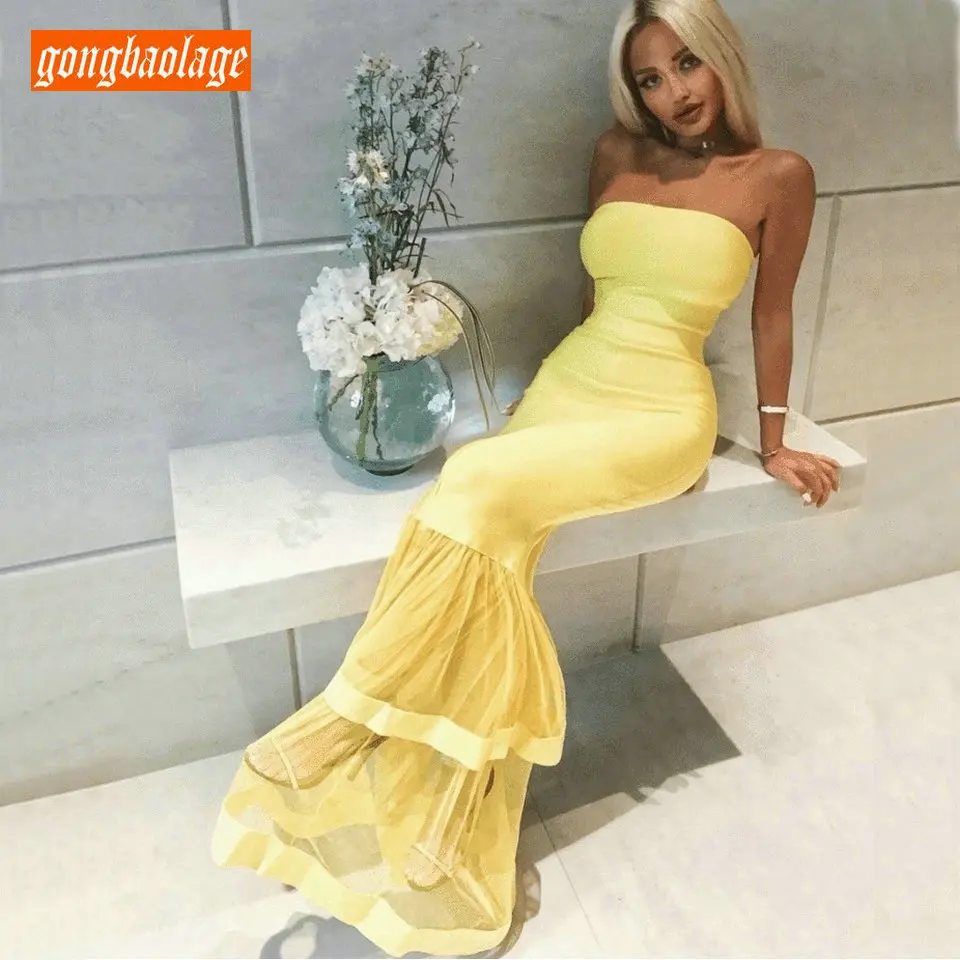 Fashion Yellow Mermaid Long Prom Dresses 2019 Sexy Evening Gowns For Women gongbaolage Elastic Satin Zipper Cheap Party Dress
Fashion Yellow Mermaid Long Prom Dresses 2019 Sexy Evening Gowns For Women gongbaolage Elastic Satin Zipper Cheap Party Dress