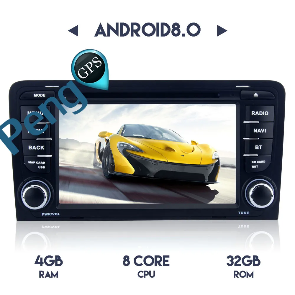 Octa Core CD DVD Player 2 Din Stereo Android 8.0 Car Radio for Audi A3 2003-2013 GPS Navigation Autoradio Headunit WIFI FM
Octa Core CD DVD Player 2 Din Stereo Android 8.0 Car Radio for Audi A3 2003-2013 GPS Navigation Autoradio Headunit WIFI FM
