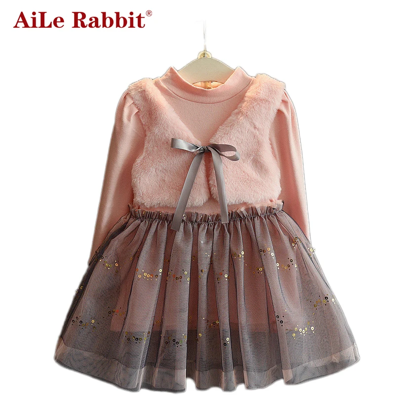 AiLe Rabbit New Winter Baby Girl's Dresses Children Clothing Princess Dress Pink Long Sleeve Wool Bow Design Girls Clothes 
AiLe Rabbit New Winter Baby Girl's Dresses Children Clothing Princess Dress Pink Long Sleeve Wool Bow Design Girls Clothes