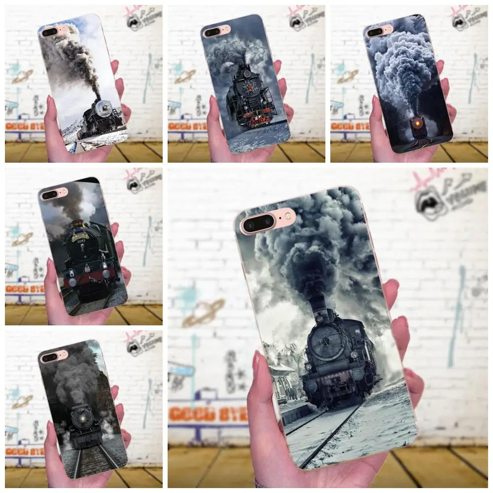 Черный железнодорожный поезд для Huawei P7 Honor 4C 5A 5C 5X 6 6C 6A 6X 7 7X 8 9 V8 V10 Y3II Y5II Y6II G8 Play