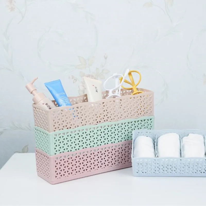 1 pcs Closet Storage Box Organizer 5 Grids Socks Bra Underwear Hpllow Wardrobe Plastic Makeup Desktop Drawer Storage Box
1 pcs Closet Storage Box Organizer 5 Grids Socks Bra Underwear Hpllow Wardrobe Plastic Makeup Desktop Drawer Storage Box