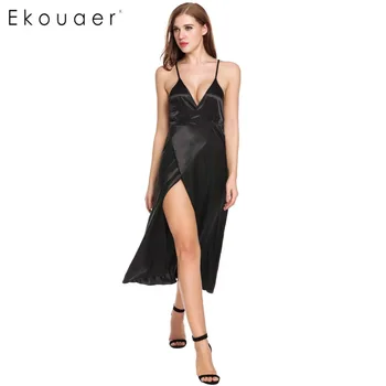 Ekouaer Women Nighty Sleepwear Nightwear Long Sleeveless V-Neck Nightgown Satin Slim Home Night Gown Dress Sexy Lady Nightdress
Ekouaer Women Nighty Sleepwear Nightwear Long Sleeveless V-Neck Nightgown Satin Slim Home Night Gown Dress Sexy Lady Nightdress