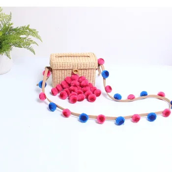 Woven-rattanSummer Beach Bags Colorful Pompom Straw Bag HairBall Mini Box Bag Tasselled Women Handmade Handbags Vintage Clutch
Woven-rattanSummer Beach Bags Colorful Pompom Straw Bag HairBall Mini Box Bag Tasselled Women Handmade Handbags Vintage Clutch