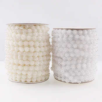 25 Meters 9mm Width Cotton Thread Flatback ABS Plastic Pearl Chain Connection Beads For DIY Garment Accessories Decoration
25 Meters 9mm Width Cotton Thread Flatback ABS Plastic Pearl Chain Connection Beads For DIY Garment Accessories Decoration