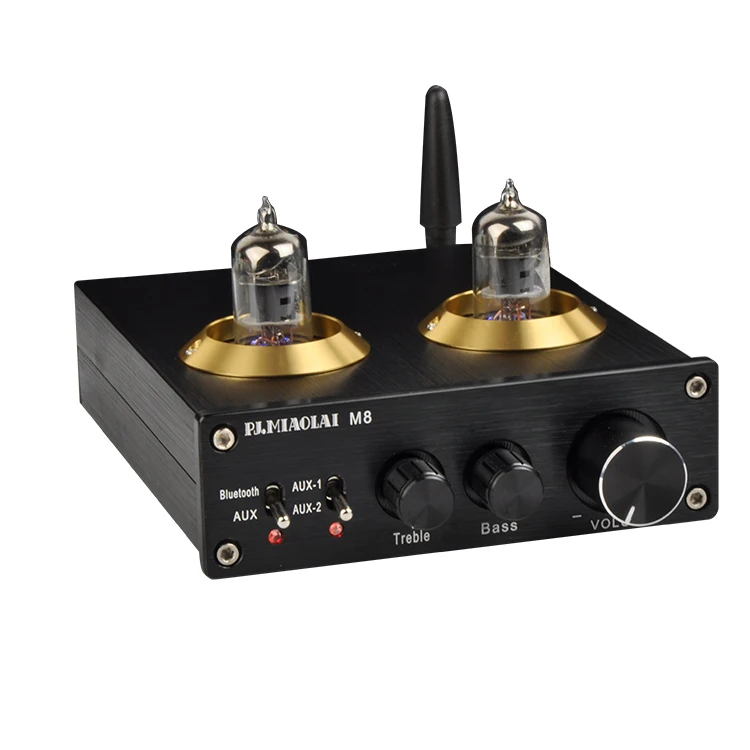 M7 Bluetooth 4 0 TPA3116 Hi-Fi вакуумный 6J1 ламповый усилитель стерео предусилитель ВЧ басовый
