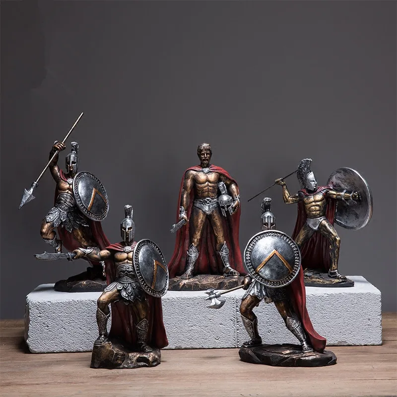 Vintage Roman Soldier Sculpture Greek Mythological Figure Retro Decorative Statue Medieval Armor God Statue Resin Doll Decor R02
Vintage Roman Soldier Sculpture Greek Mythological Figure Retro Decorative Statue Medieval Armor God Statue Resin Doll Decor R02