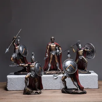 Vintage Roman Soldier Sculpture Greek Mythological Figure Retro Decorative Statue Medieval Armor God Statue Resin Doll Decor R02
Vintage Roman Soldier Sculpture Greek Mythological Figure Retro Decorative Statue Medieval Armor God Statue Resin Doll Decor R02
