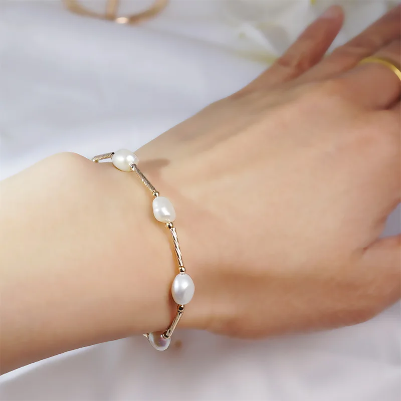 WTLTC Dainty Real Freshwater Pearls Bracelets for Women Baroque Chains Charms Bracelet Handmade Bridesmaid Bridal Jewelry Bijoux
WTLTC Dainty Real Freshwater Pearls Bracelets for Women Baroque Chains Charms Bracelet Handmade Bridesmaid Bridal Jewelry Bijoux